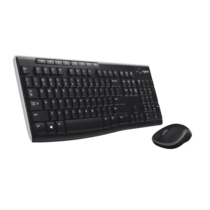 Kit Teclado Y Mouse Inalambrico Logitech Mk270 Color Negro