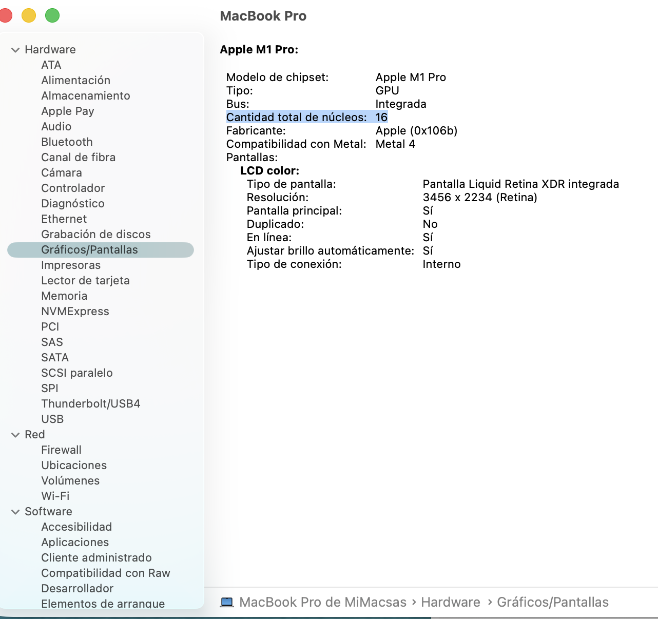 Potente Macbook Pro CHIP M1 PRO de 16 Núcleos 2021 Ram 32GB SSD 512GB 16-Pulgadas - Imagen 10