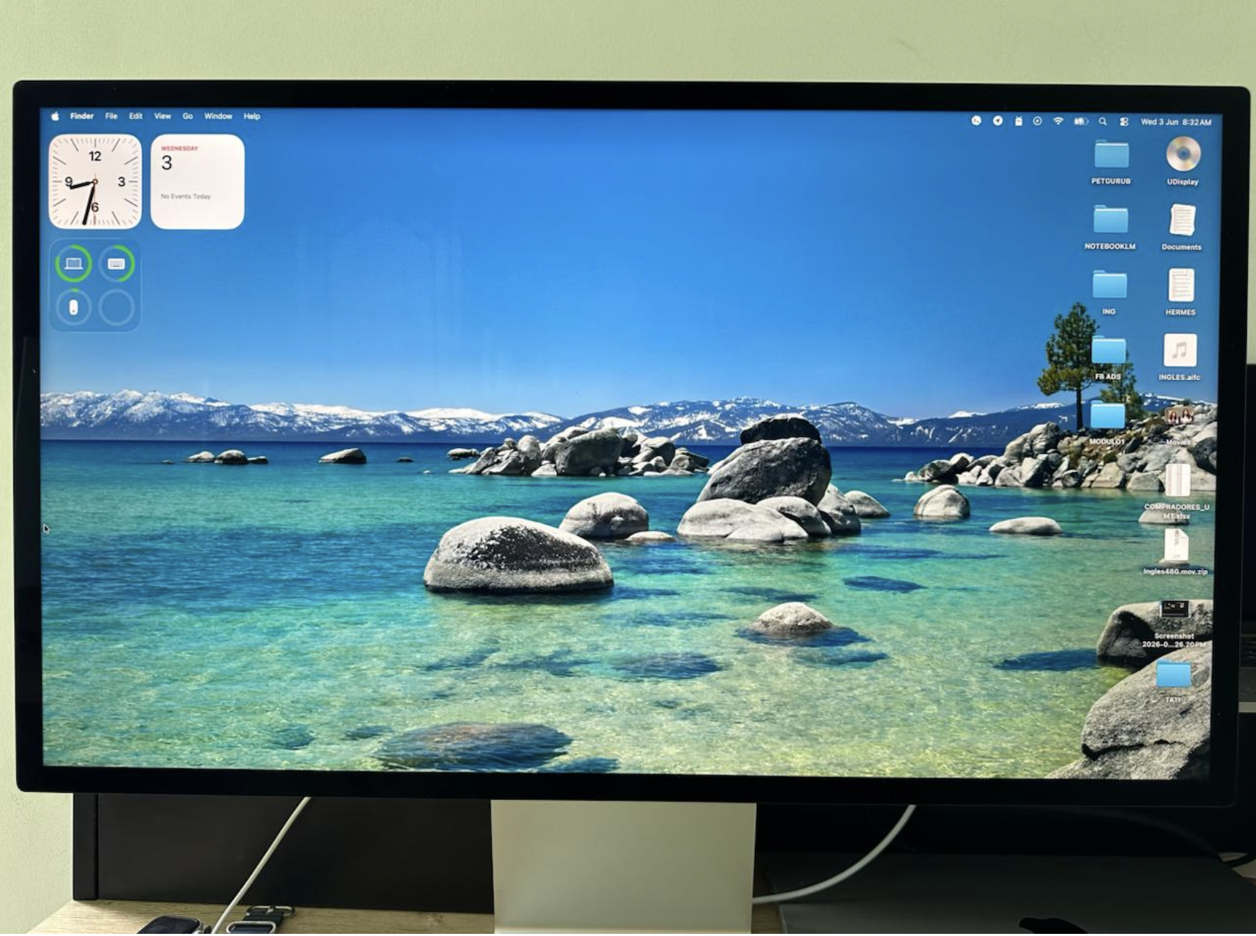 Apple 27" Studio Display Retina 5K LCD Tilt Adjustable Stand Silver - Imagen 3