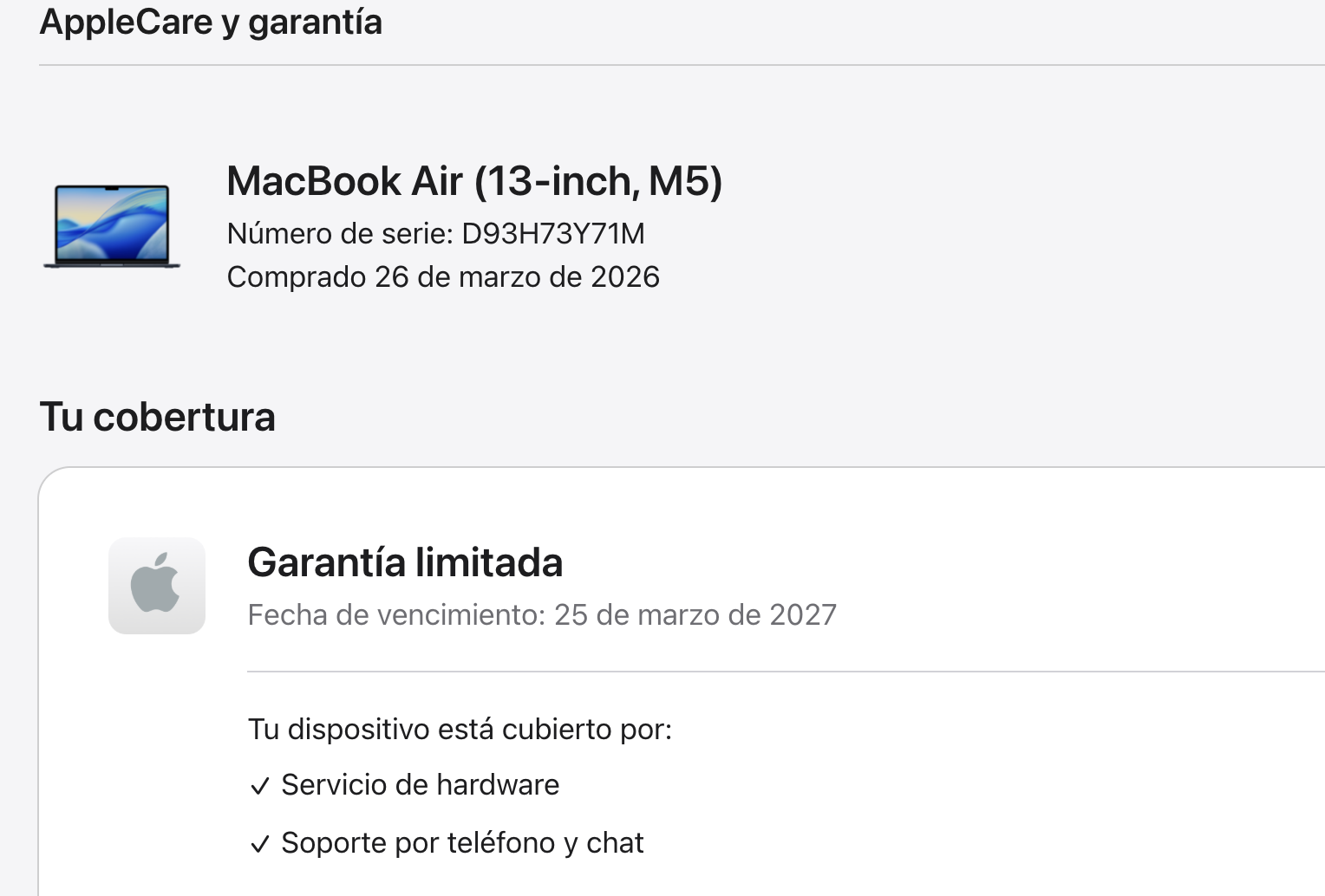 Liviano MacBook Air *2026 Chip M5* 10C GPU 13" 16GB RAM 512GB SSD - Imagen 8