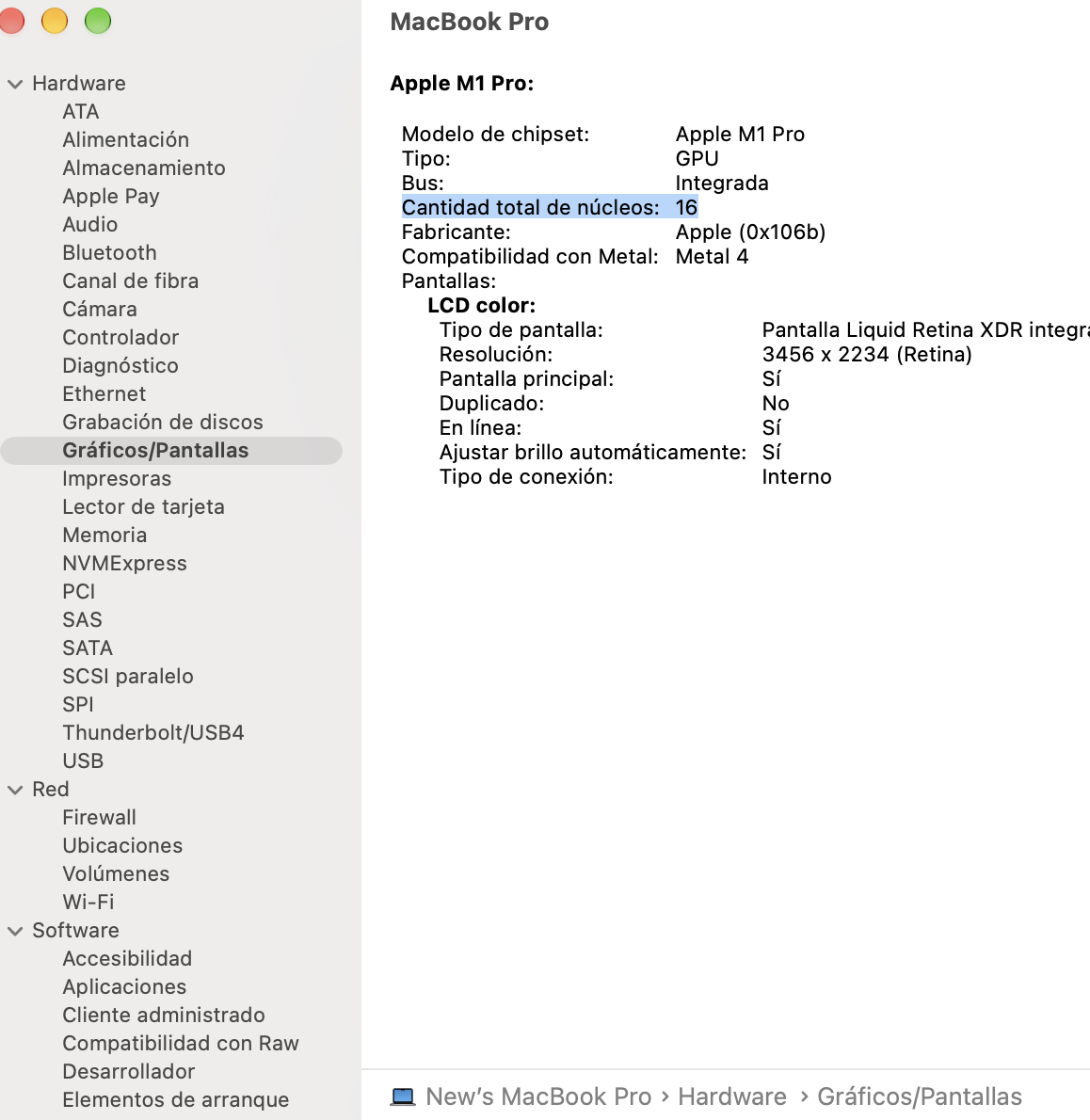 Excelente MacBook PRO *M1 PRO* 16 Núcleos Ram 16GB SSD 1TB - 16-INCH 2021 - Imagen 10